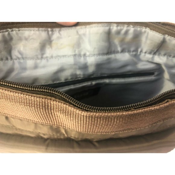 Lug Cross Body Purse Bag Tote Brown Light Weight T - Picture 6 of 6